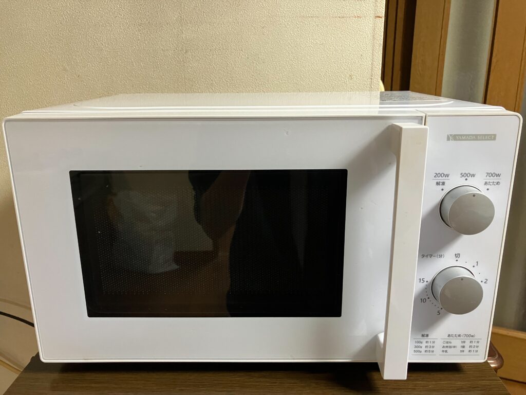 埼玉県 蕨市 電子レンジを出張買取 Yamada(ヤマダ電機)YMW-M17JW5 2022年製