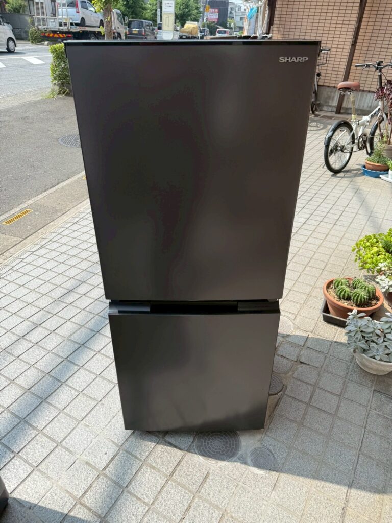 シャープ SJ-D15K 冷蔵庫 152L どっちもドア ダークアッシュ