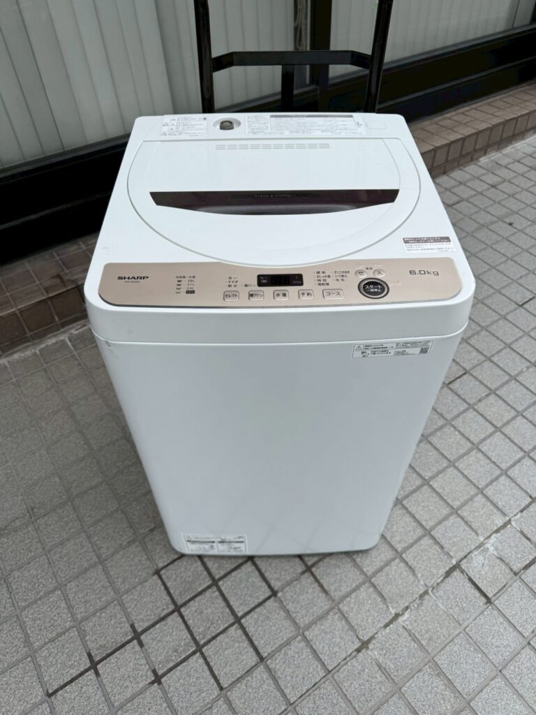 【出張買取実績】SHARP（シャープ）洗濯機 ES-GE6G-T 6.0kg(2023年製)をさいたま市で出張買取しました！