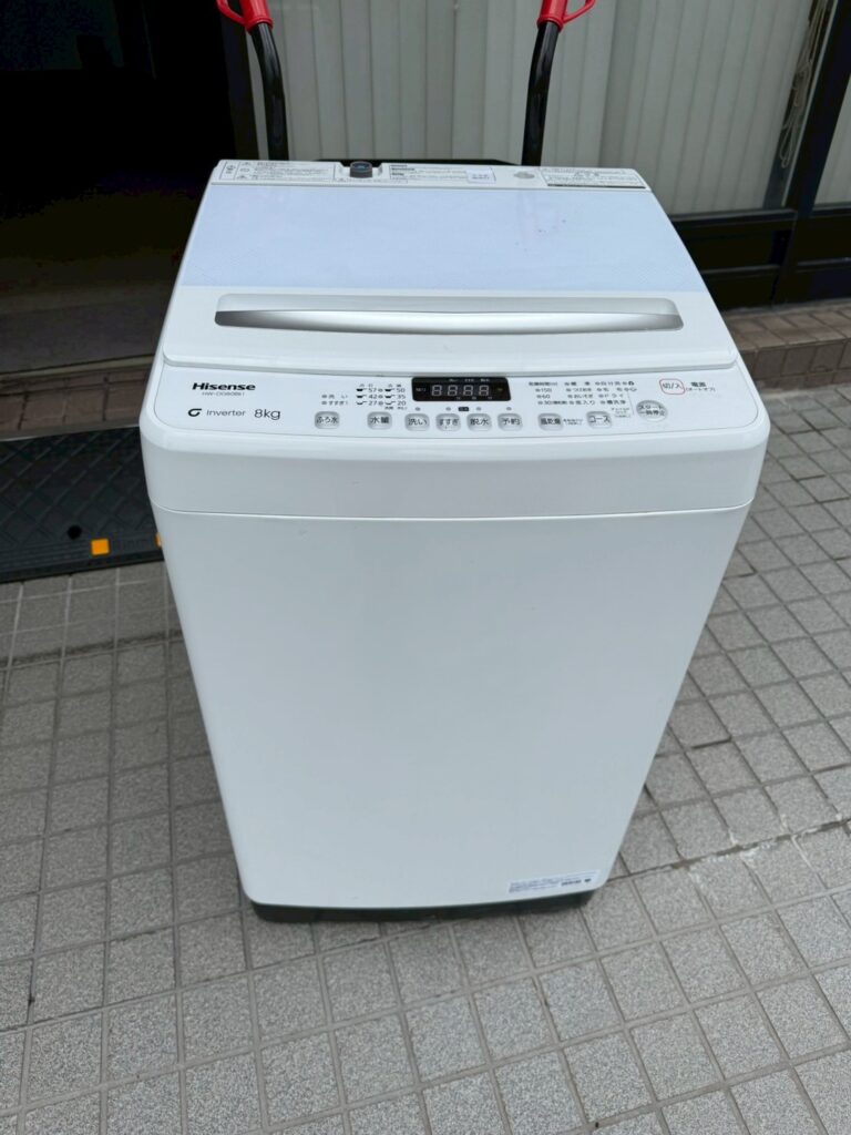 【出張買取 さいたま市】Hisense（ハイセンス）洗濯機 HW-DG80BK1 8.0kg(2022年)を埼玉県さいたま市で出張買取しました！
