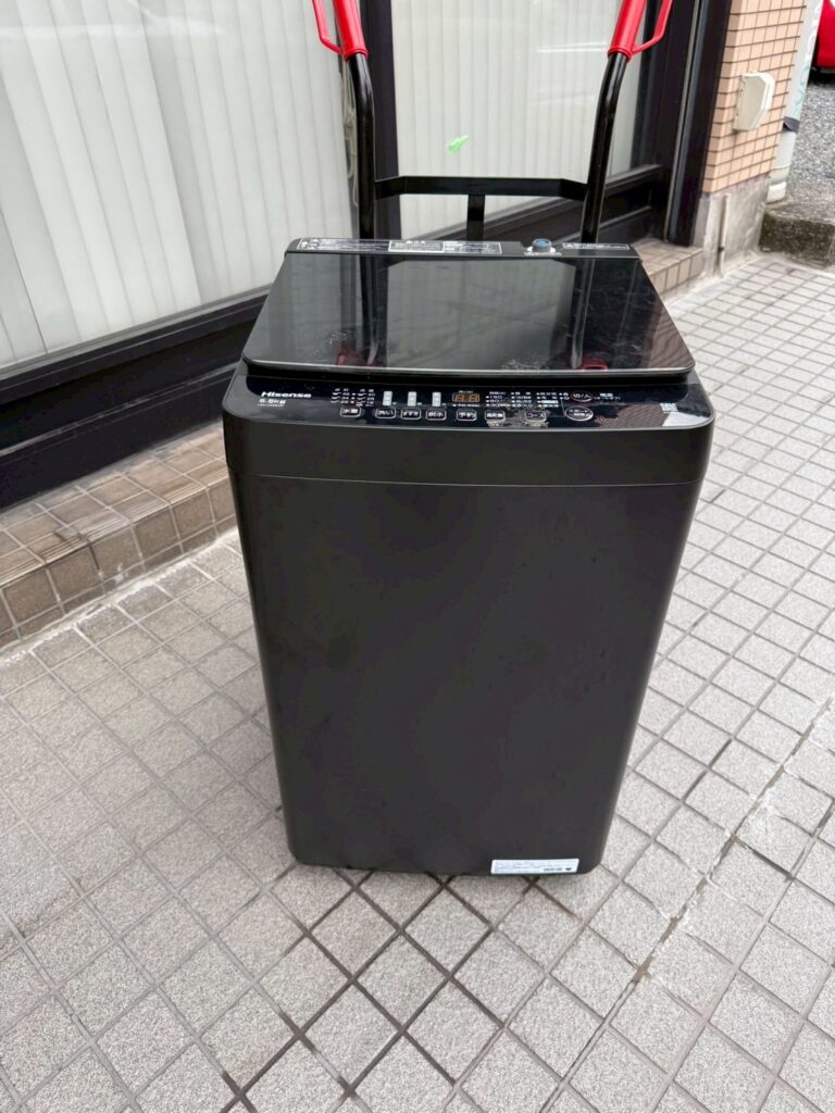 【出張買取 蕨市】Hisense（ハイセンス）洗濯機 HW-G55E2K 5.5kg(2024年製)を埼玉県蕨市にて出張買取しました！
