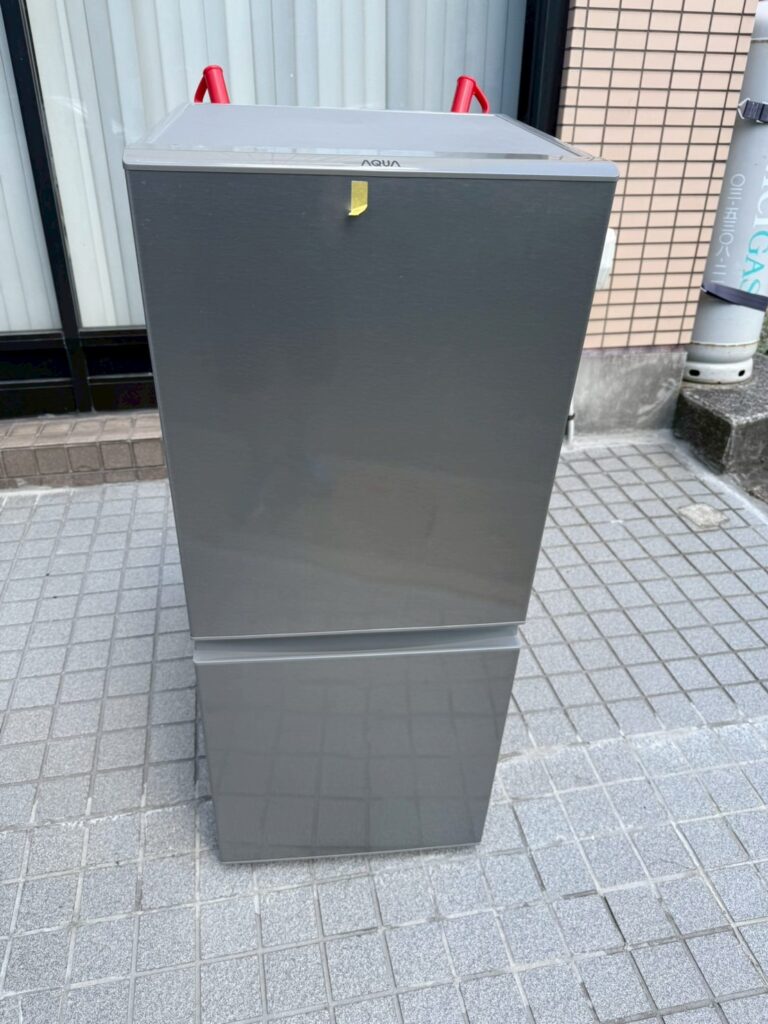 埼玉県川口市にてAQUA 2ドア冷蔵庫 AQR-13K（S） 2021年製を出張買取いたしました