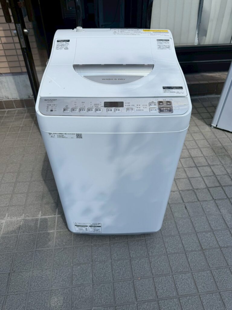 埼玉県さいたま市にてシャープ 洗濯機 ES-TX5F-S（5.5kg）2022年製を出張買取いたしました