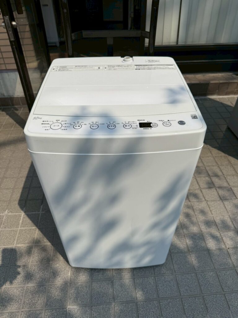 埼玉県蕨市にてHaier（BW-45A・4.5kg・2024年製）縦型洗濯機を出張買取いたしました