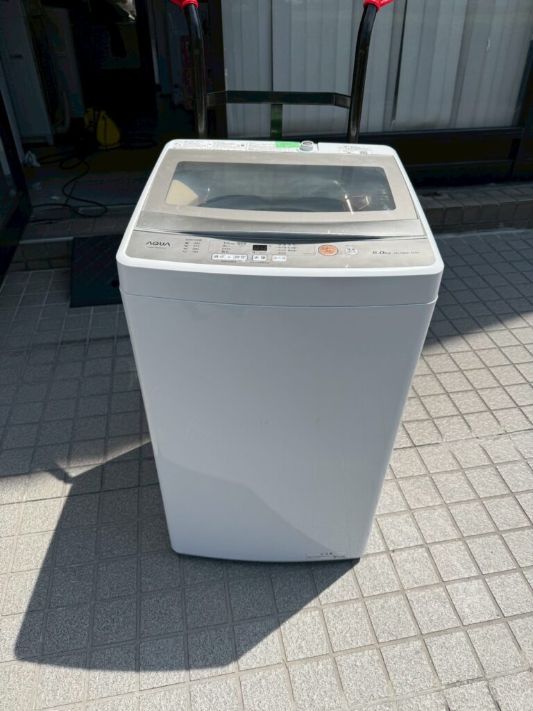 埼玉県川口市にてAQUA洗濯機（AQW-GS50J・5.0kg・2021年製）を出張買取いたしました
