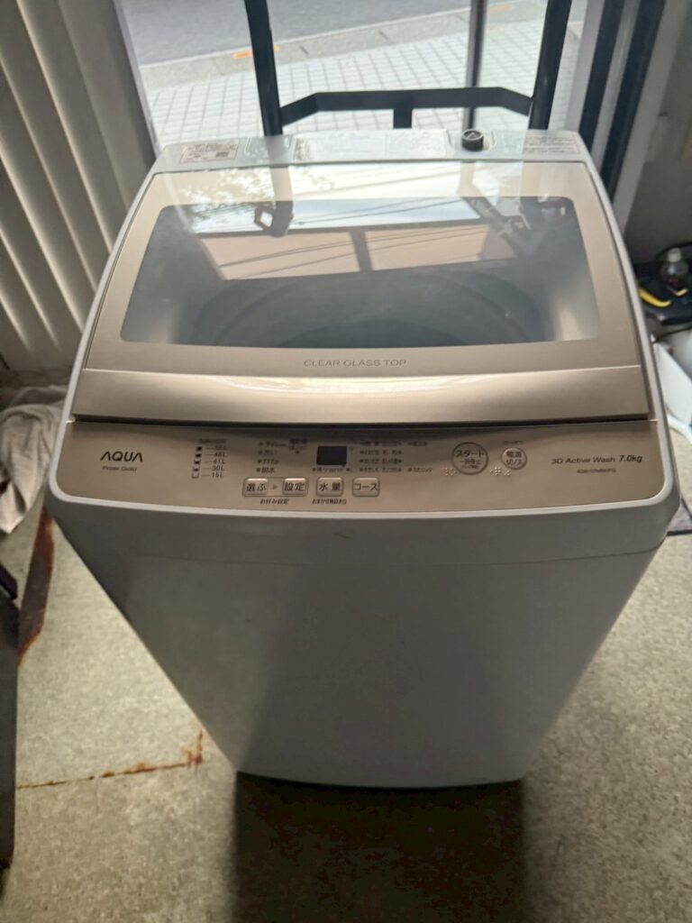 【洗濯機出張買取】埼玉県川口市 AQUA AQW-S7MBK 2022年製