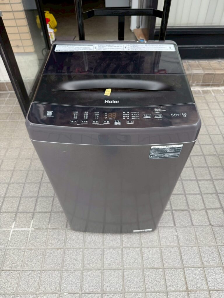 【出張買取 埼玉県川口市】Haier 洗濯機 5.5kg 2024年製 JW-U55LKを出張買取