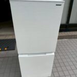 【出張買取 川口市】SHARP 2ドア冷蔵庫 SJ-D15G-W 2021年製 車庫に放置された冷蔵庫を出張買取