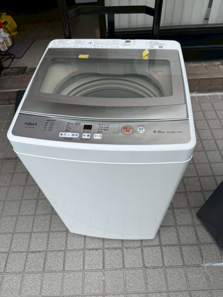 埼玉県川口市にてAQUA AQW-GS50J 5.0kg洗濯機2021年製を出張買取