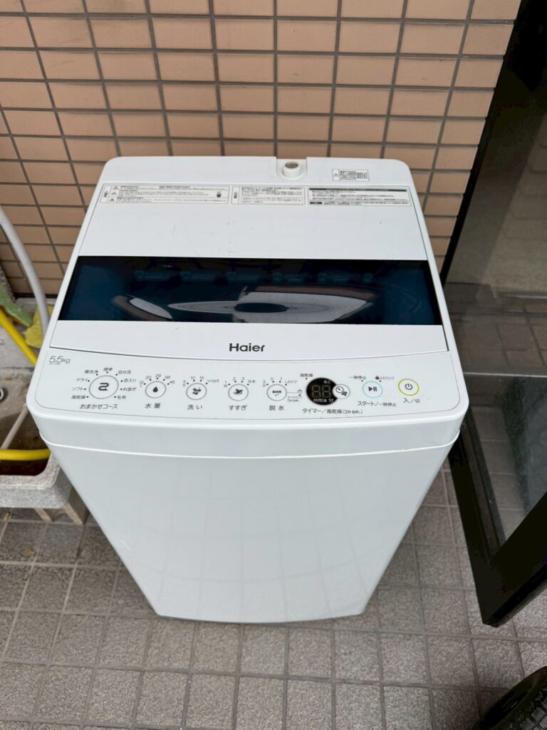 川口市出張買取 Haier 洗濯機 5.5kg JW-C55D 2020年製を出張買取