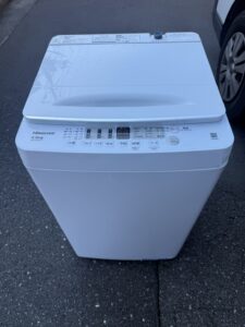 埼玉県川口市にてHisense 5.5kg 全自動洗濯機 HW-55E2W 2023年製を出張買取いたしました