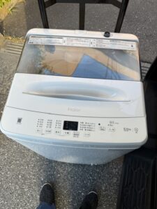 Haier 洗濯機 5.5kg JW-U55B 2024年製を出張買取｜川口市 出張買取事例