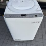 川口市鳩ケ谷にてSHARP 7.0kg洗濯機 ES-GE7F-W を出張買取いたしました