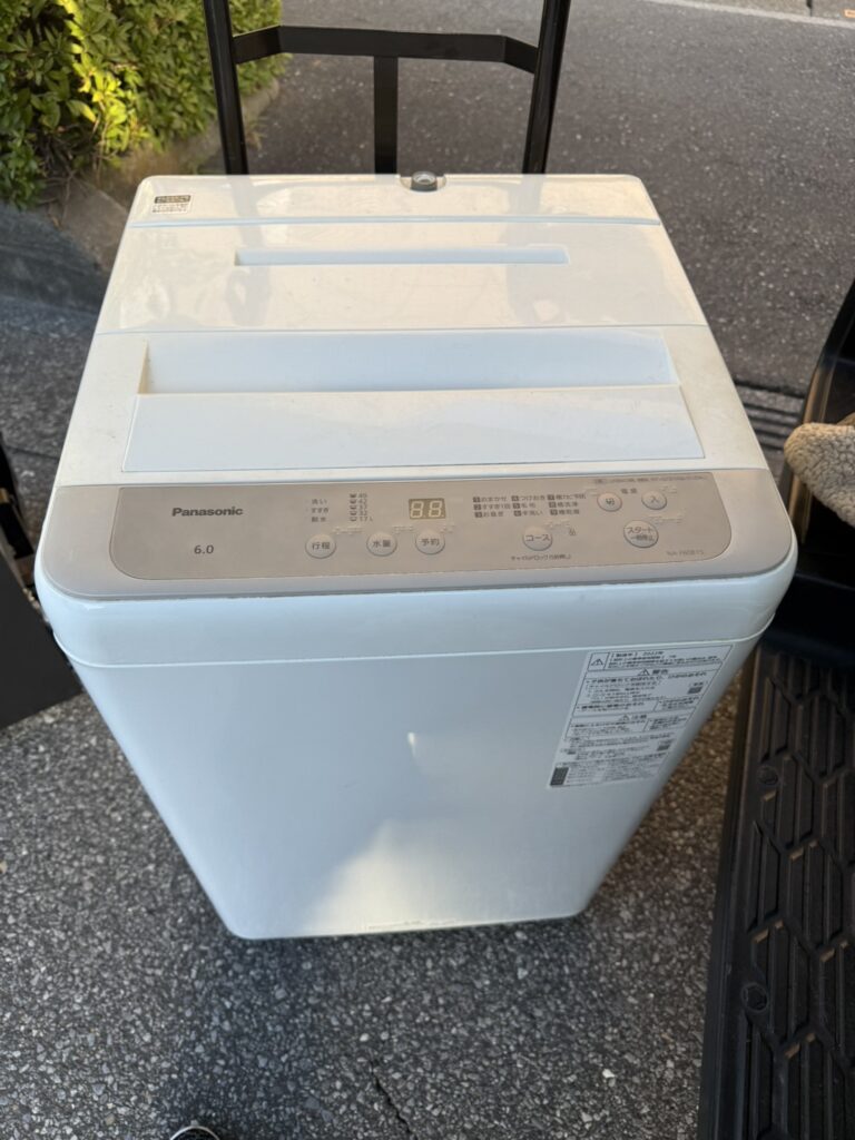 川口市青木にてPanasonic 6.0kg洗濯機 NA-F60B15 2022年製を出張買取いたしました