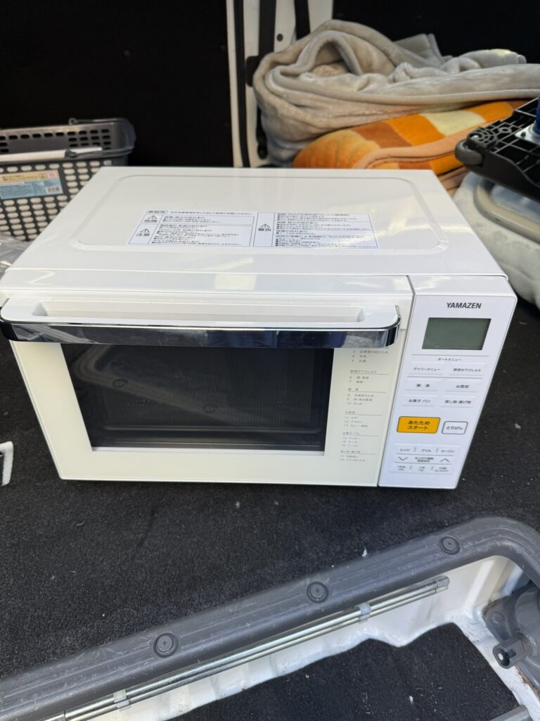 2020年製電子レンジを買取｜川口市で不要になった中古家電3点をまとめて出張買取しました