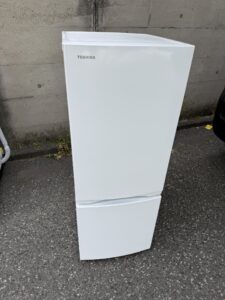 埼玉県川口市にてTOSHIBA 2ドア冷蔵庫 153l FR-W15BS(W) 2025年製を出張買取