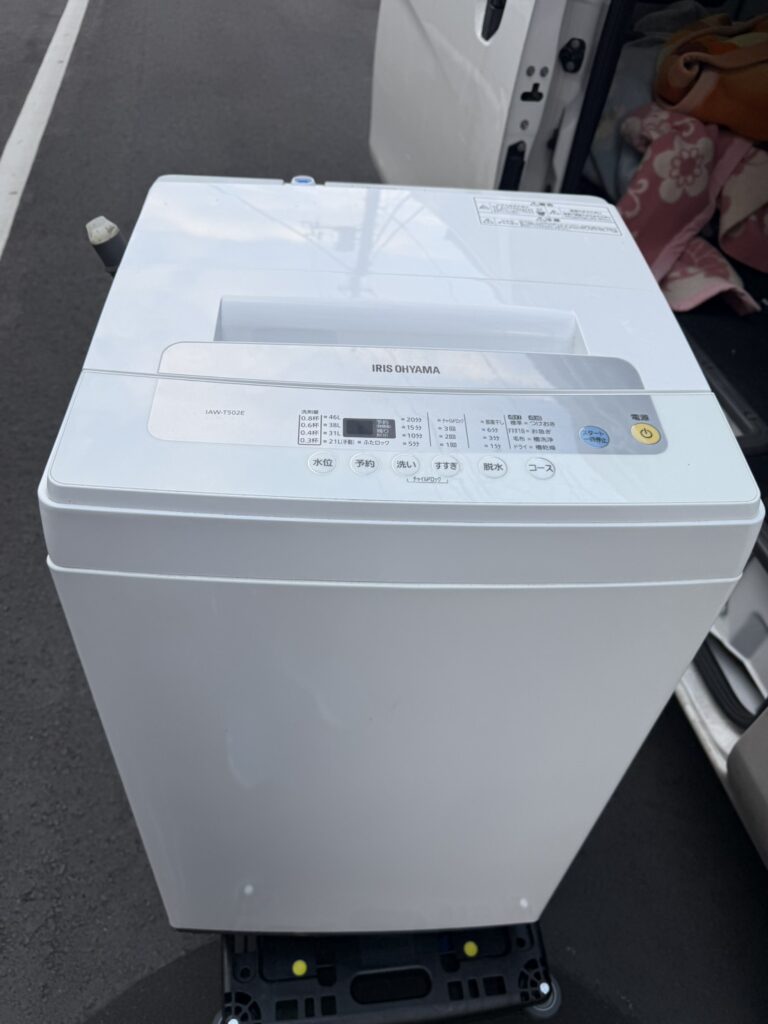 新しい洗濯機の納品直前に出張買取｜川口市でアイリスオーヤマ洗濯機を100円で買取