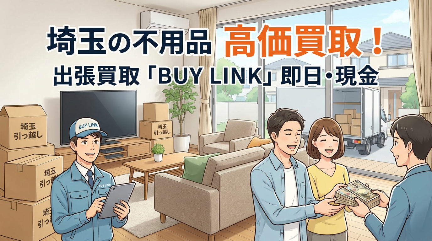 【埼玉】引っ越し不用品の出張買取なら即日現金・高価買取のリサイクルショップBUY LINK