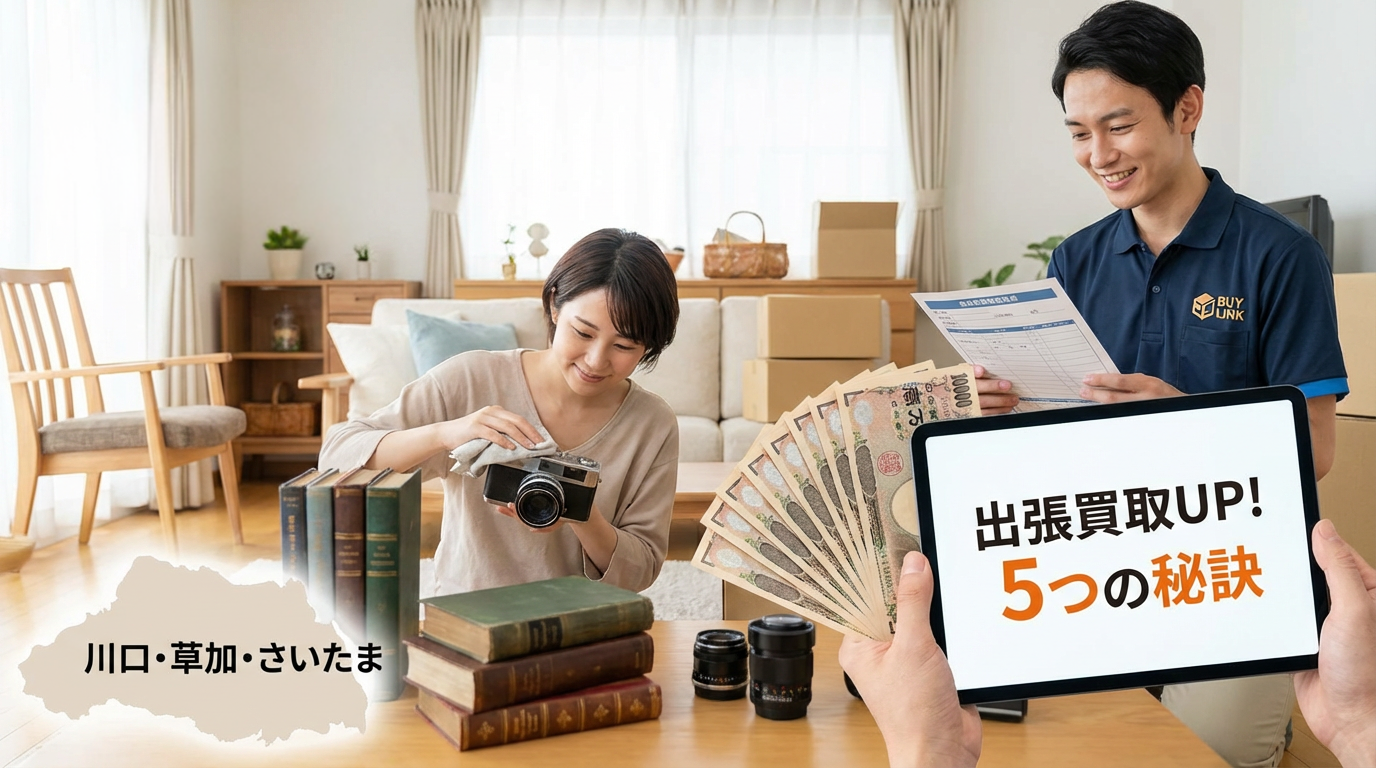 【埼玉新生活】引っ越し・転勤前に必読！出張買取価格を20%アップさせる「査定直前のひと手間」