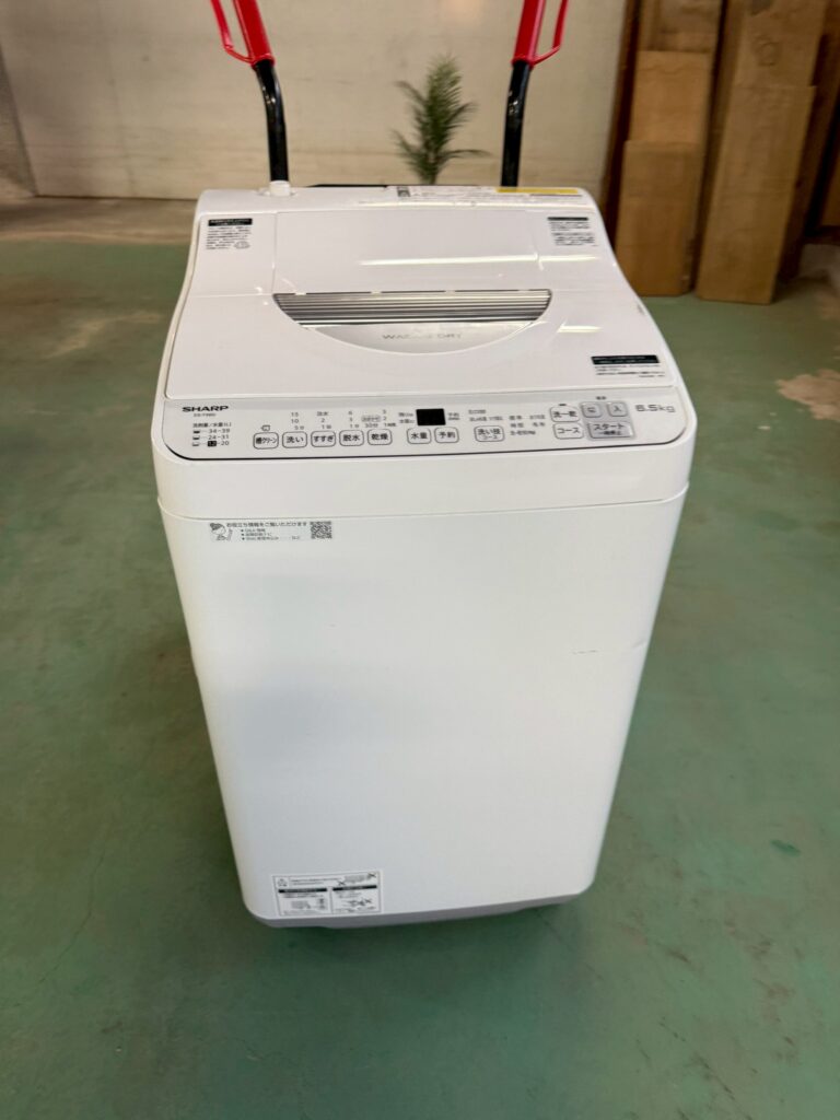 【東京都中野区】SHARP 縦型洗濯機 ES-TX6G-S（2023年製・6.5kg）を出張買取