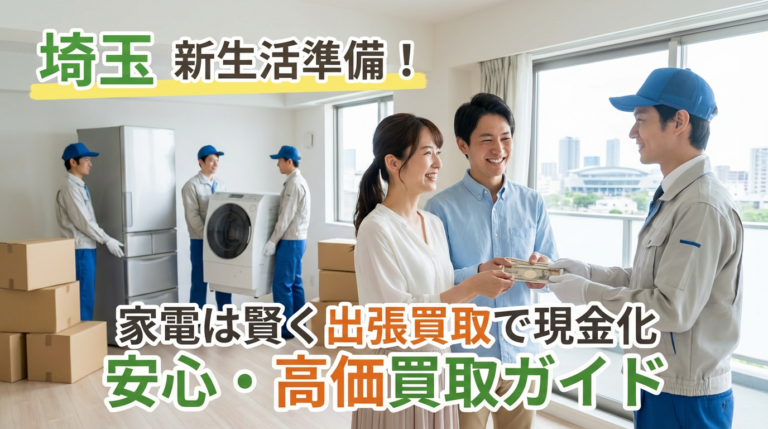 【埼玉の新生活準備】絶対損させない！安心できる家電出張買取で財布を潤す