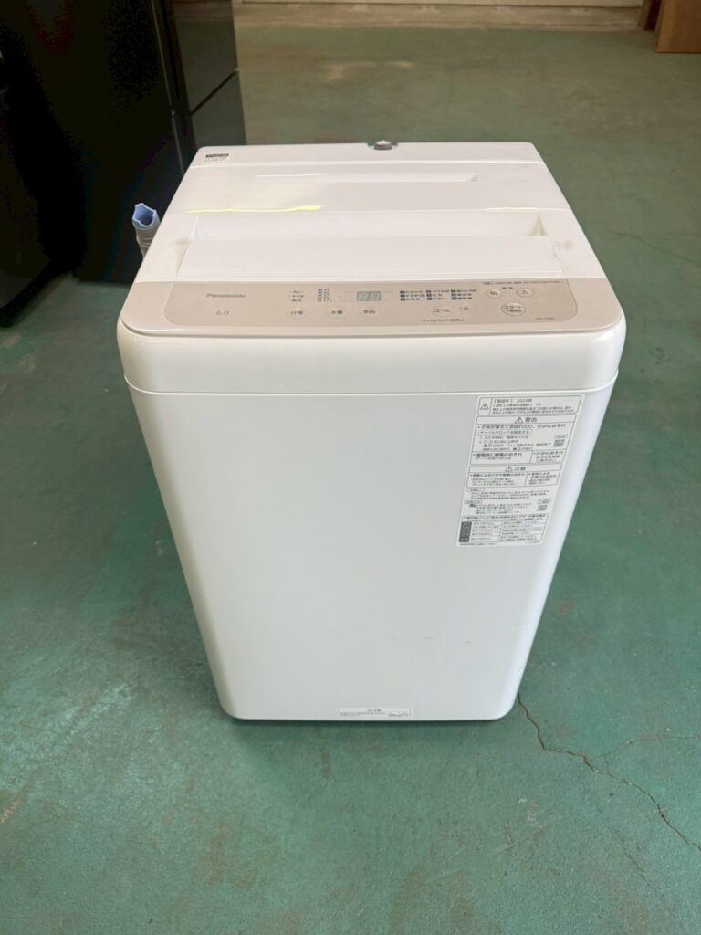 【埼玉県川口市】Panasonic 全自動洗濯機 NA-F6B2（2023年製・6.0kg）を出張買取しました｜正面傷・内部埃ありでも買取が実現