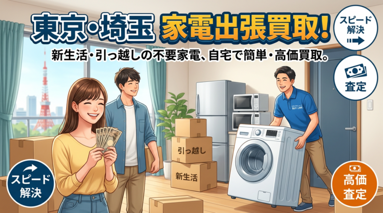 新生活で使わなかった不要家電は家電出張買取へ