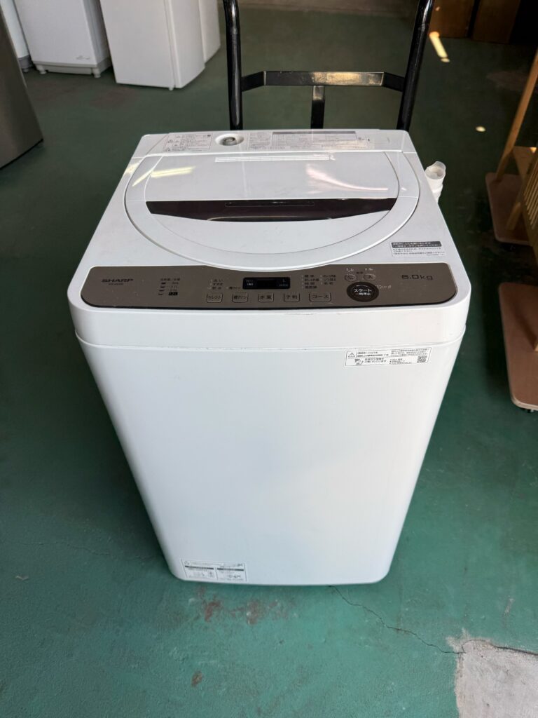 【埼玉県川口市】SHARP 全自動洗濯機・乾燥機 ES-GE6E-T（2021年製・6.0kg）出張買取｜状態良好で買取が実現