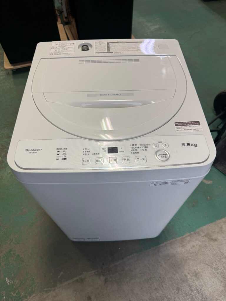 埼玉県川口市でSHARP洗濯機（ES-GE5G-W・2023年製・5.5kg）を出張買取しました
