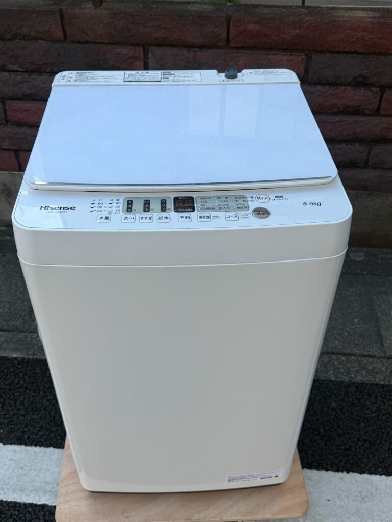 東京都中野区でHisense洗濯機（HW-G55BK1・2022年製）を出張買取｜槽裏カビありで無料引き取り対応