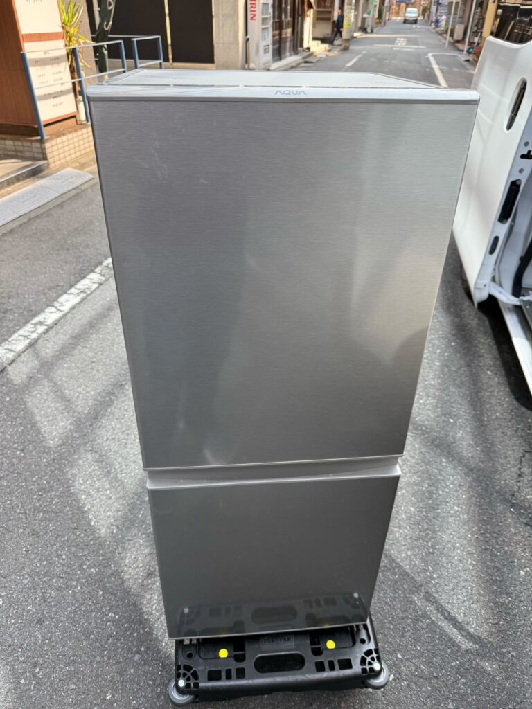 東京都板橋区でAQUA冷蔵庫（AQR-13K(S)・2021年製・126L）を出張買取しました｜他社対応不可でも買取が実現