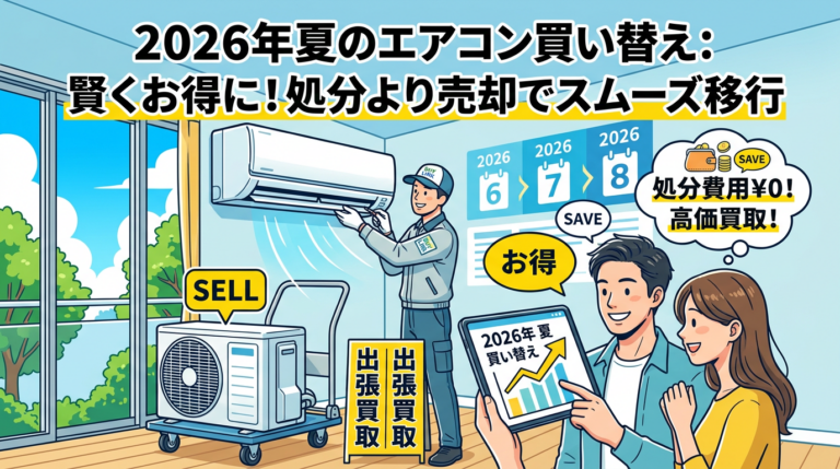 エアコン買い替えのベストタイミングと古い機種の処分法