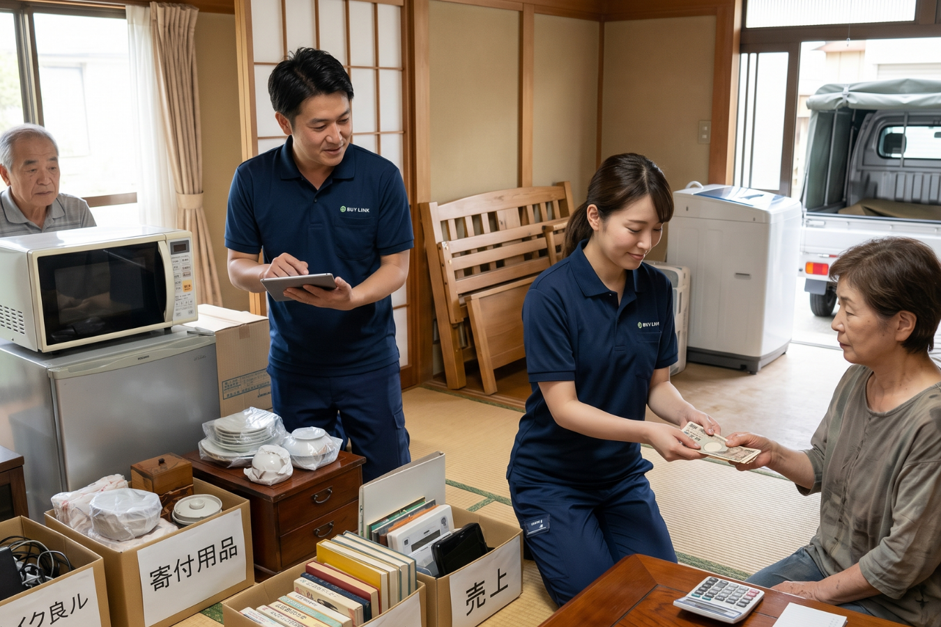 遺品整理・生前整理での大量買取