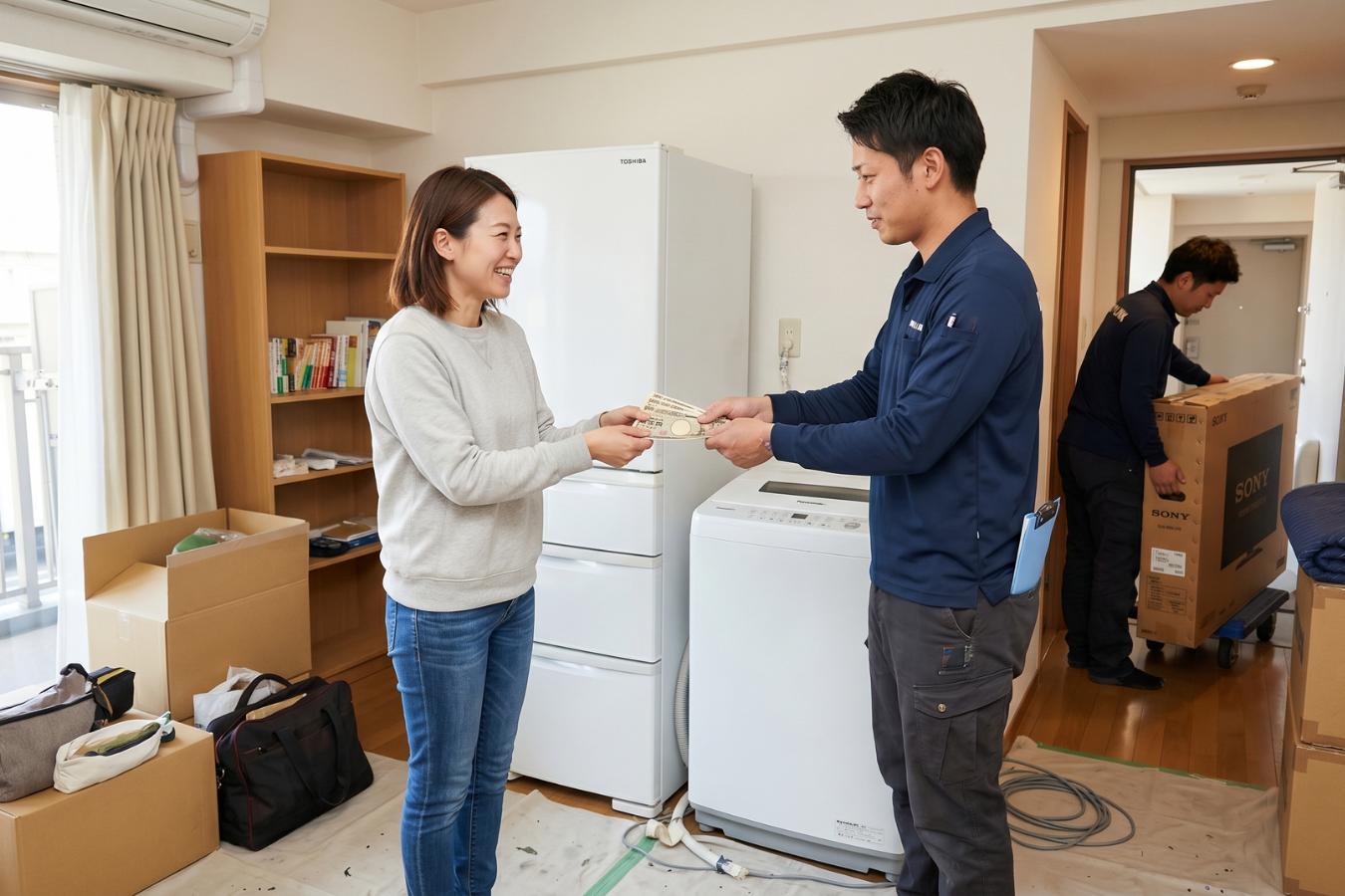 急な引越しや引越し当日の不用品整理