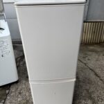 練馬区で三菱電機2ドア冷蔵庫（MR-P15H-W・2022年製）を出張買取しました｜引越しに合わせた当日回収