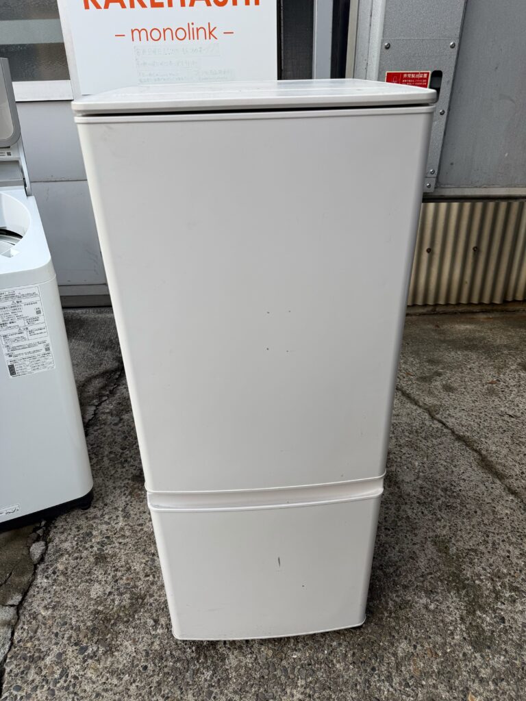 練馬区で三菱電機2ドア冷蔵庫（MR-P15H-W・2022年製）を出張買取しました｜引越しに合わせた当日回収
