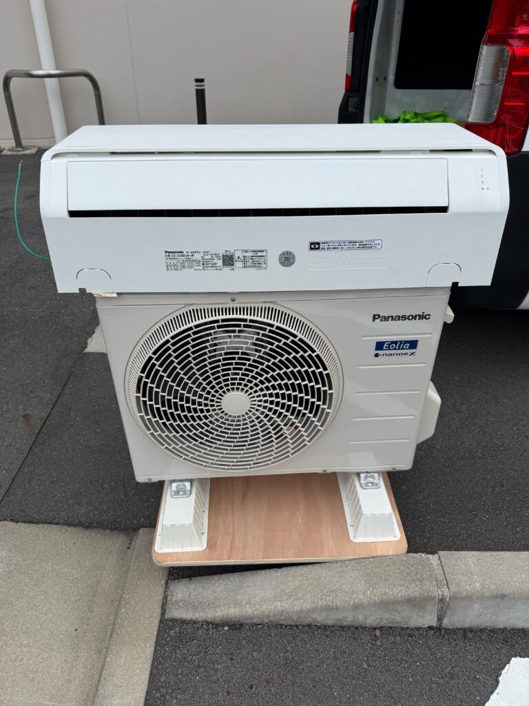 埼玉県さいたま市でPanasonicルームエアコン Eolia（CS-224DJR-W・2024年製）を出張買取しました｜転勤に伴う取り外し