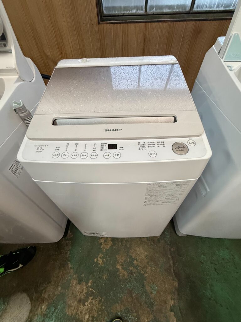 埼玉県川口市でSHARP全自動洗濯機（ES-GV8H-N・2024年製）を出張買取しました｜ドラム式洗濯機への買い替え