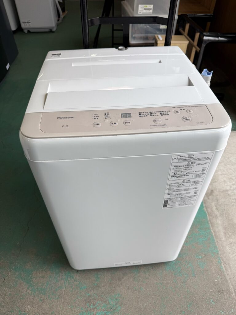 埼玉県さいたま市でPanasonic全自動洗濯機（NA-F6B2・2023年製）を出張買取しました｜引越しを機に大型洗濯機へ買い替え