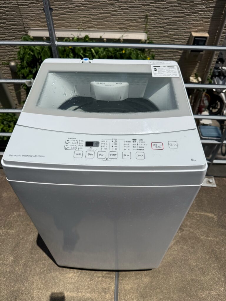 東京都新宿区でニトリ全自動洗濯機（NTR60・2019年製）を出張買取しました｜退去に伴い他の家電とまとめて整理