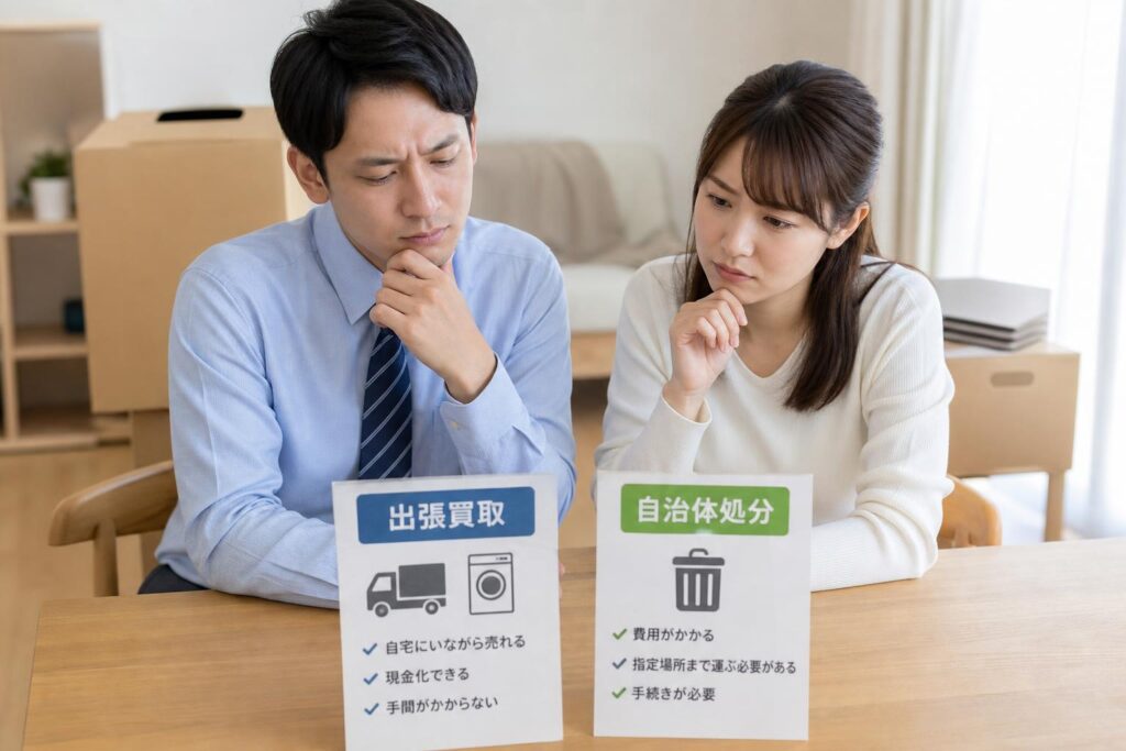 引越し・買い替え時に「出張買取」を選ぶべき3つの理由とコスト比較｜自治体処分との違いを徹底解説