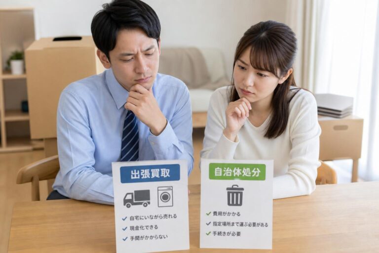 引越し・買い替え時に「出張買取」を選ぶべき3つの理由とコスト比較|自治体処分との違いを徹底解説