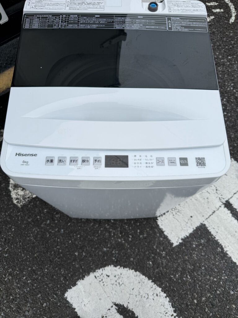 埼玉県川口市でHisense全自動洗濯機（HW-T60J・2024年製）を出張買取しました｜引越し前に取り外しから運び出しまで対応