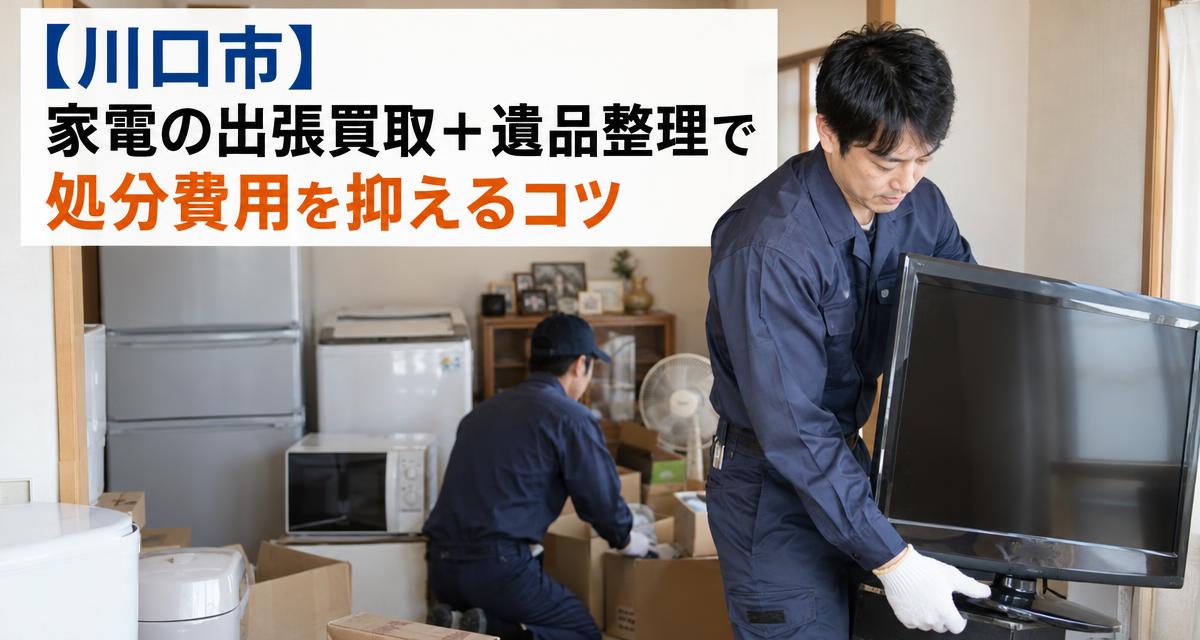 【川口市】家電の出張買取＋遺品整理で処分費用を抑えるコツ